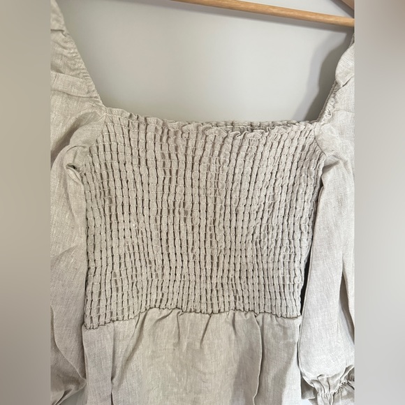 NWOT Reformation Gitane Dress in Oatmeal - size M - Picture 10 of 10